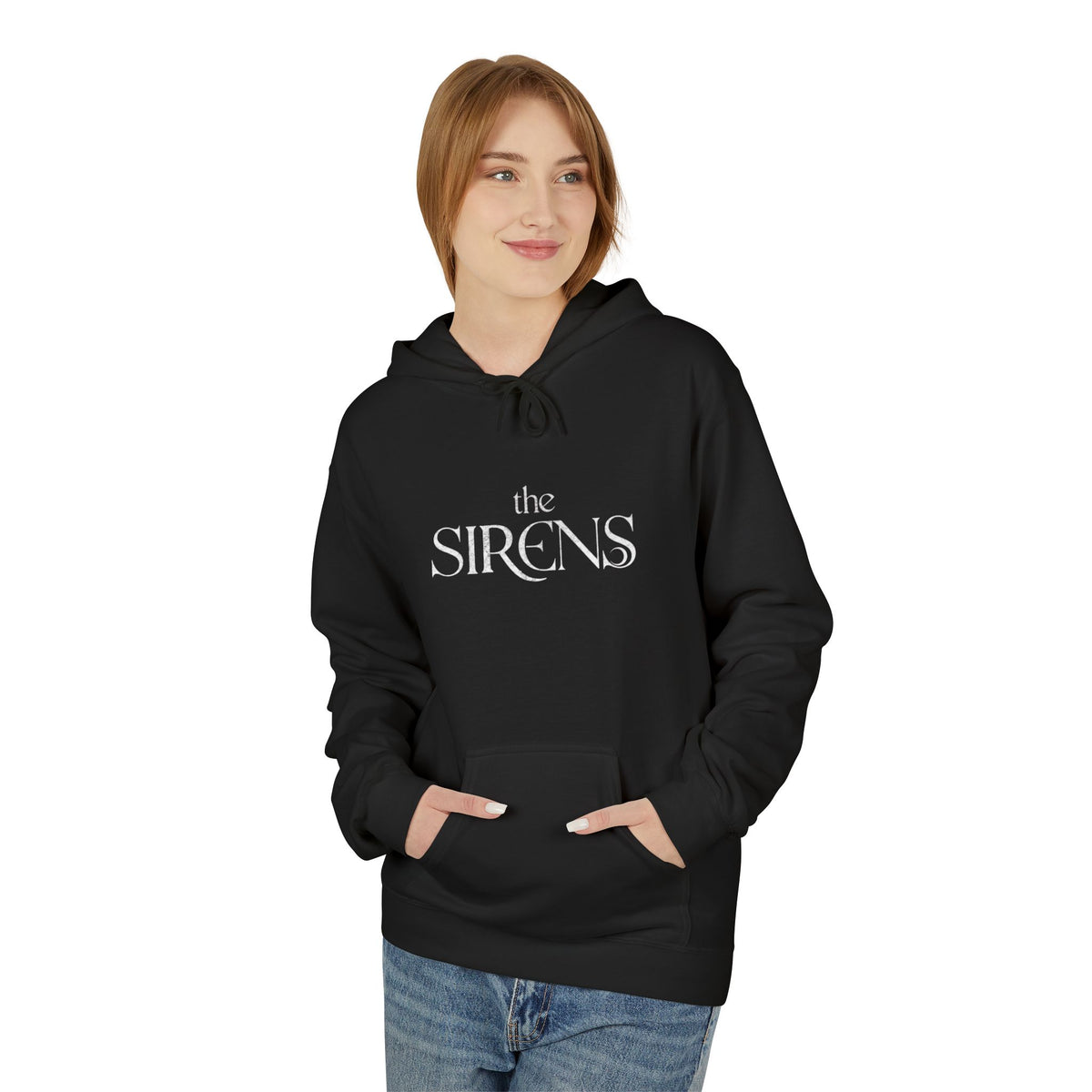 THE SIRENS Black Fleece Hoodie