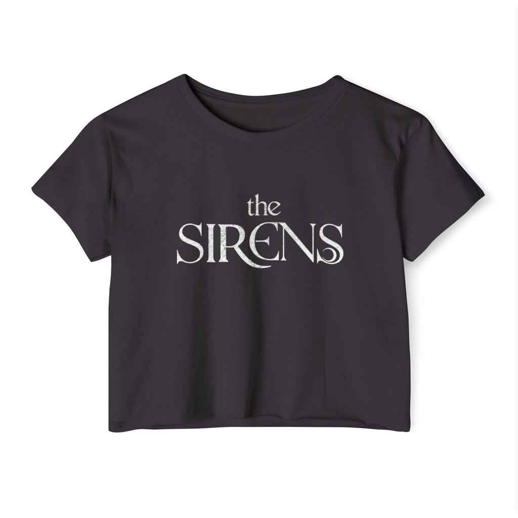 THE SIRENS Black Crop Top
