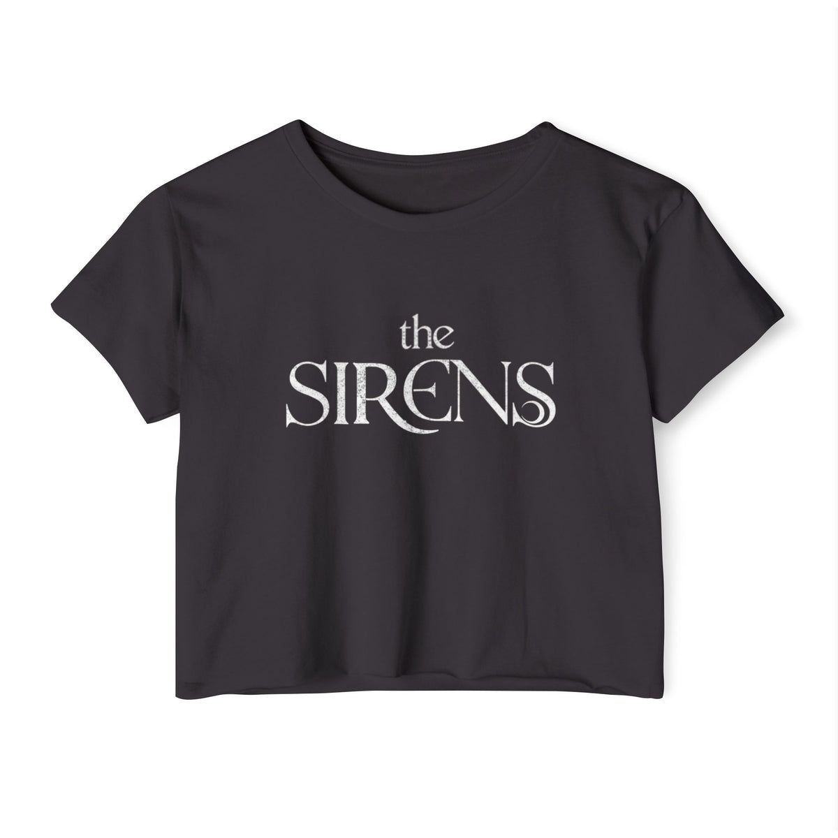 THE SIRENS Black Crop Top